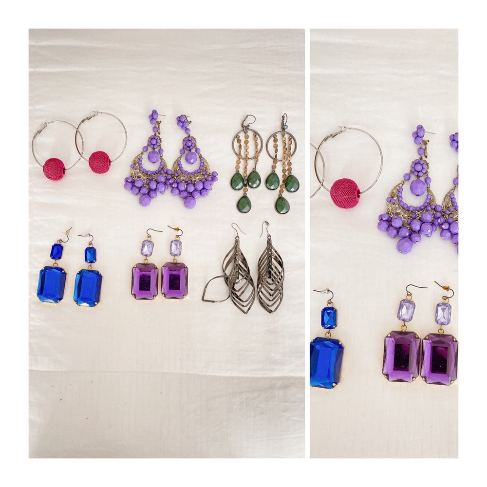 6 Mixed Vintage Earring Lot